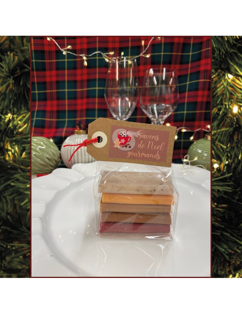 Les savons de Noël gourmands