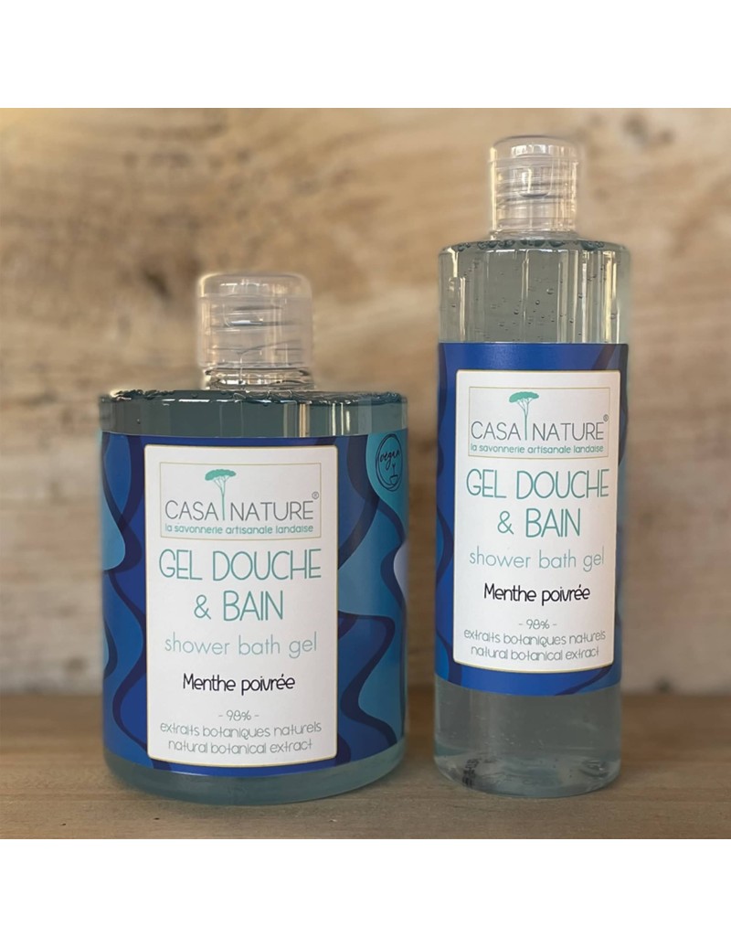 gel bain douche menthe poivrée